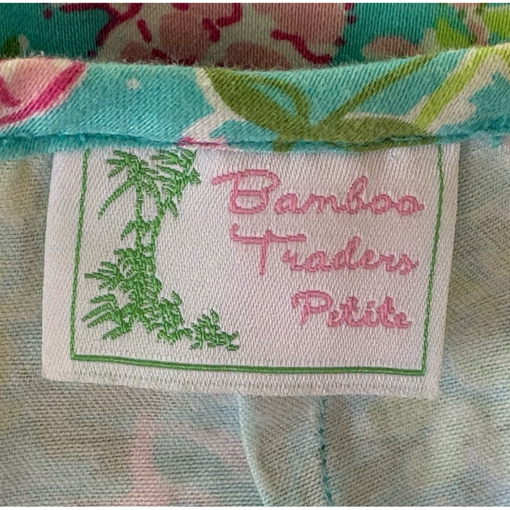 Bamboo Traders Cotton Skort with Floral Seahorse Print. Size, Petite M - Picture 5 of 5